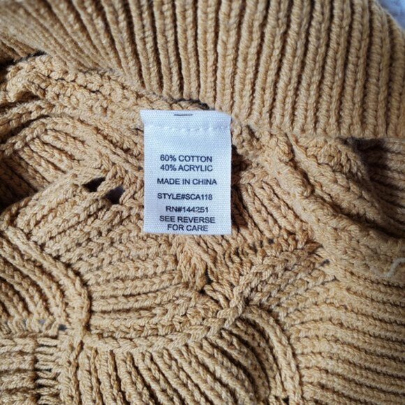 Moon & Madison Mustard Yellow Sweater Balloon Sleeve - Picture 11 of 12